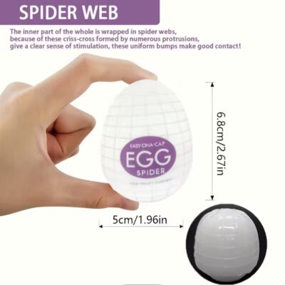 Huevo Masturbador Spider Web Purple